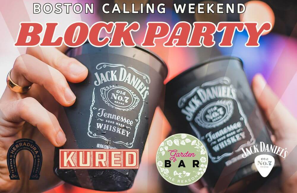 Jack Daniels cups clinking in a cheers