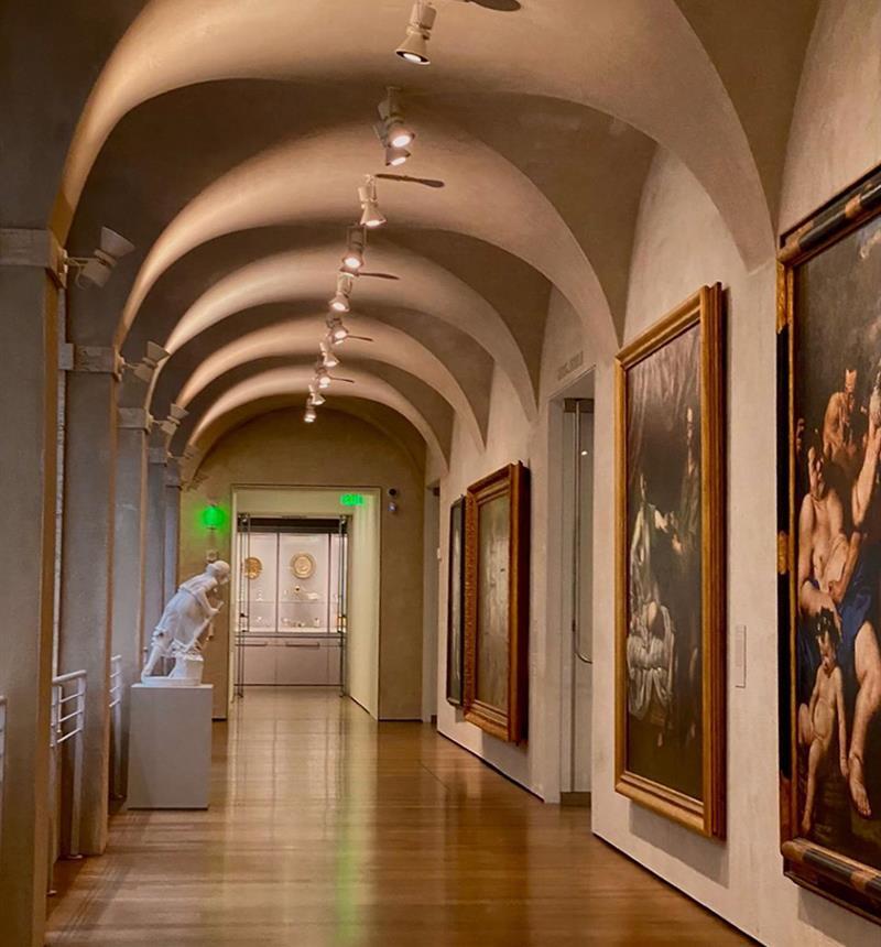 Museum hallway