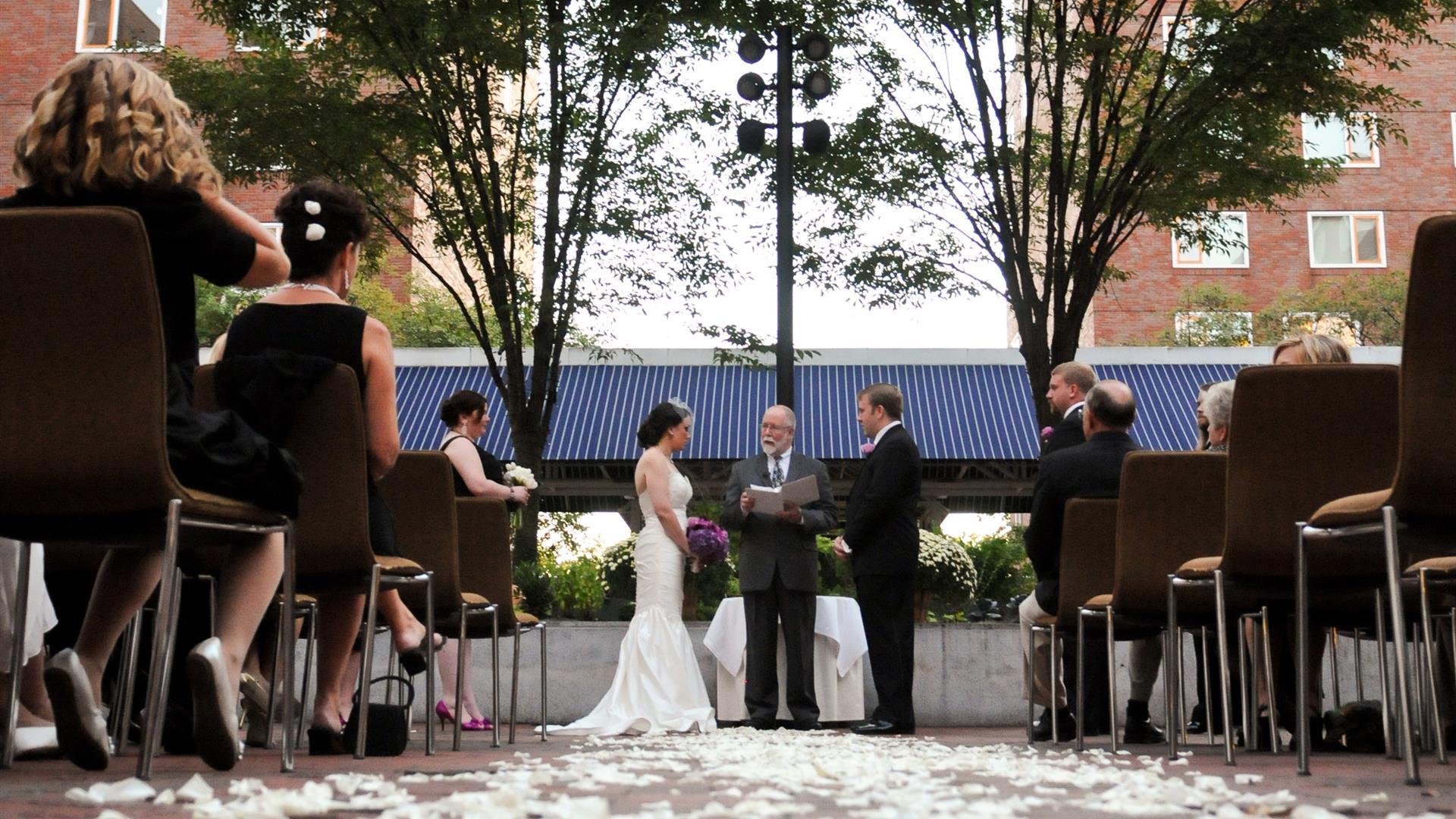 Couple getting married 