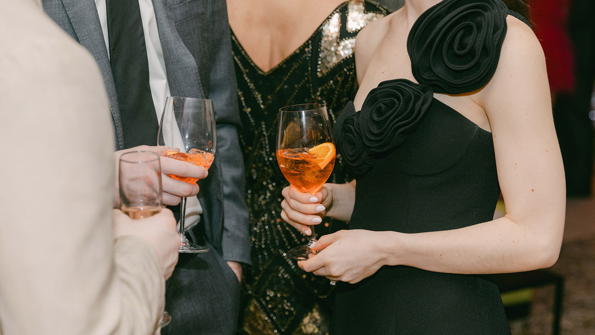 Mingling with Formal Attire