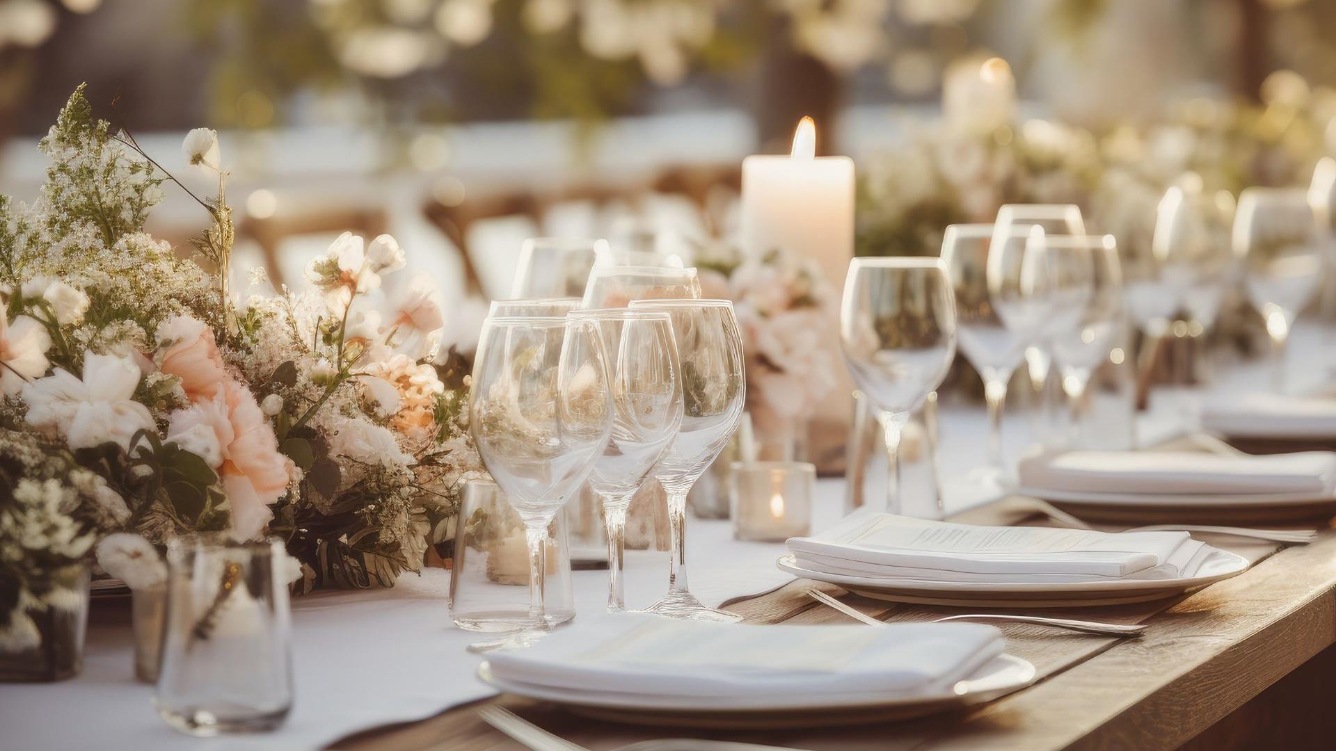 outdoor long wood table