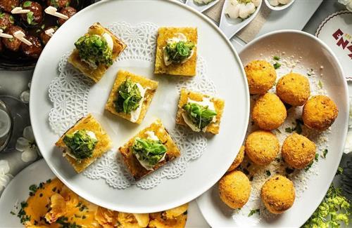 Food on table