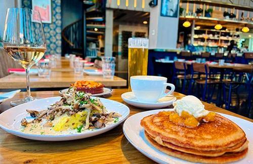 a lot of breakfast