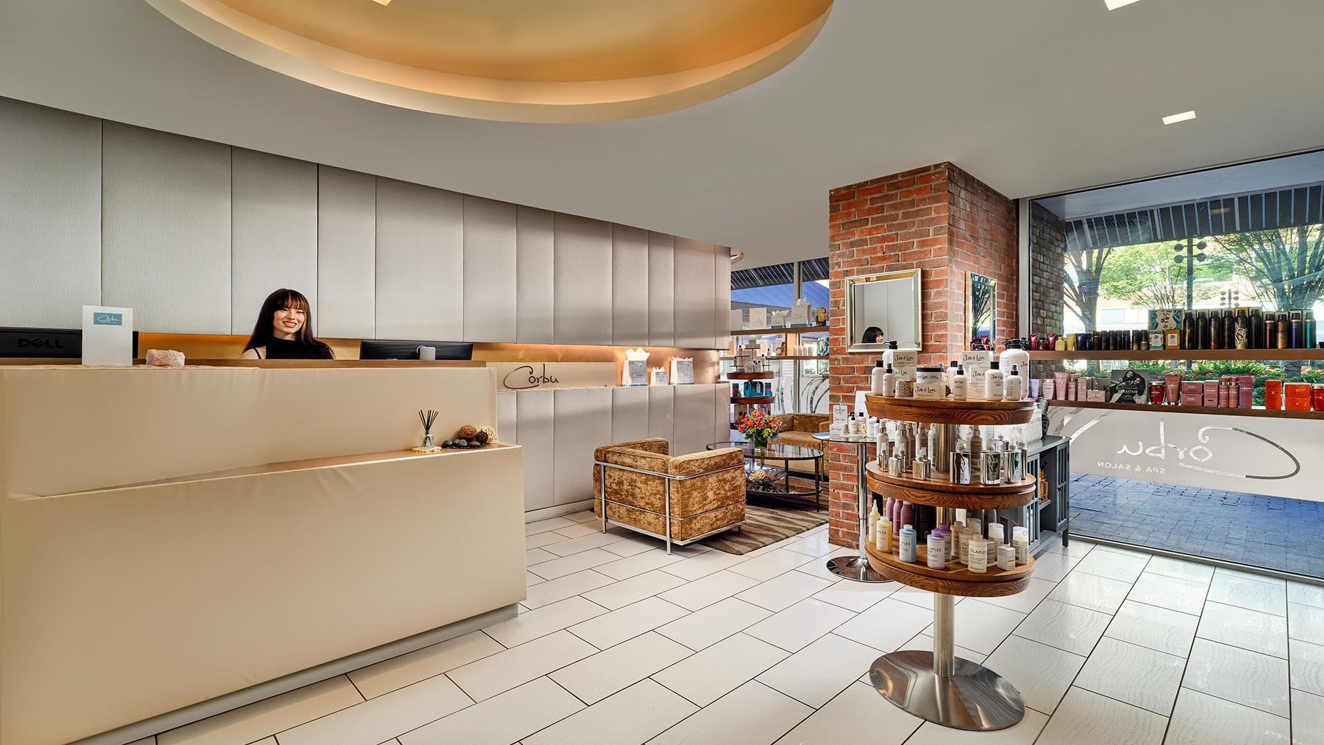 Corbu Spa and Salon Reception Desk