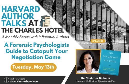 HARVARD AUTHOR TALKS SERIES: MEET DR. NASHATER DEU SOLHEIM